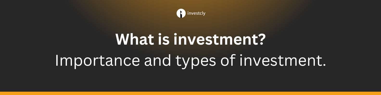 What is investment